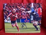 Peter Stringer Autographed Irish National Rugby 8x10 Photo, Proof Photo of Peter Signing for Us.