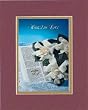 Beautiful 8 x 10 Inches Frameable Floral Wedding Note Card on Double Beveled Matting