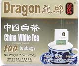 Dragon Brand – 100% Natural China White Tea – 100 Individually Wrapped Tea Bags – 7.04 Oz Reviews