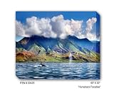 HUMPBACK PARADISE - Gallery Wrapped, Stretched Canvas Photograph