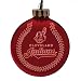 Cleveland Indians 4 Laser-Etched Holiday Tree Ornament - MLB Baseball
