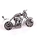 Retro Motorcycle Model, Metal Material, Electrolytic Plating Finish (Metallic black)