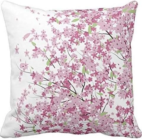 Cherry Blossoms Throw pillow case cover 22*22