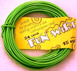 Fun Wire 24 Gauge Coil - Jelly Bean Green