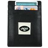 New York Jets Black Leather Executive Money Clip