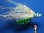 NEW FLIES Holographic & Glow in the Dark Tandem Hook Sinking Bass & Pike Lazar Head Fly #73