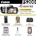 Canon FS200 32GB Flash Memory Camcorder 3421B001 (Misty Silver) With Ultimate FS200 A...