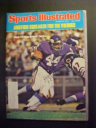 Chuck Foreman Minnesota Vikings Autographed October 18, 1976 Sports Illustrated Magazine