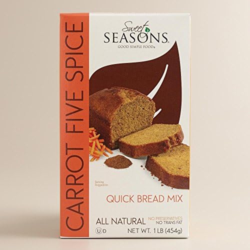 All Natural CARROT FIVE SPICE Quick Bread Mix - 1 lb / 454 g