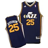 Adidas Utah Jazz Al Jefferson Youth (Sizes 8-20) Revolution 30 Swingman Road Jersey Small