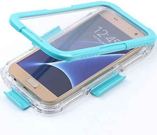 Galaxy S7 Case ,Galaxy S7 Waterproof Case, Moleboxes,Dustproof Shockproof Anti-shock Sealed Transparent Clear Protective Case Samsung Galaxy S7 (Sky Blue)