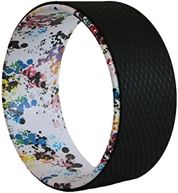 KEden Yoga Wheel 12.5" for Stretching Open Your Back Chest and Spine-Improving Flexibility and Balance, Perfect Platform for Yoga Rainbow