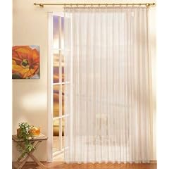 Gardinen Store Voile mit Kr�uselband, 250x300, Creme, 610001