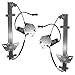 AutoandArt Window Regulator w/Motor for 2000-2004 Dakota Rear for 1998-2003 Durango 55256495AF Set CH1550104