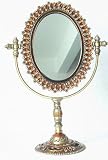 Welforth Fine Pewter Amber Color Stand Mirror