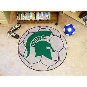 Fanmats Michigan State Spartans Soccer Ball-Shaped Mats