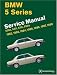  : BMW 5-Series: Service Manual, 1982-1988, 528e, 533i, 535i, 535is