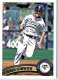 2011 Topps Baseball Card # 383 Ryan Ludwick - San Diego Padres - MLB Trading Card (Series 2) in a Protective Screwdown Case