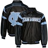 North Carolina Tar Heels Black Elite Leather Jacket