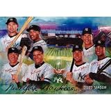 Professionally Framed New York Yankees POSTER Derek Jeter Matsui Johnny Damon - 16x20 with RichAndFramous Black Wood Frame