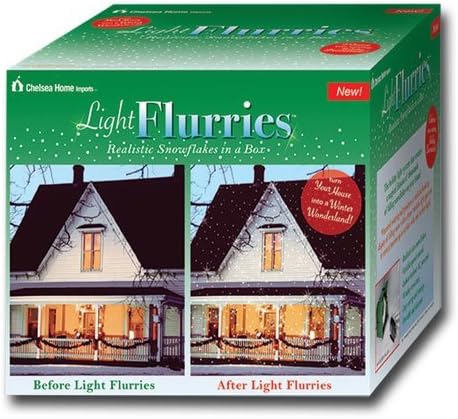 Magical White Falling Snow Christmas Light Flurries System by Chelsea Home Imports