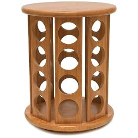 Lipper International Bamboo 32-Pod Coffee Revolving Organizer by 