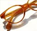 *Letterman* Round Hornrim Reading Glasses AMBER w Wayfarer Temples