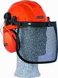 Oregon Forsthelm orange Mit Gesichts- und Gehörschutz