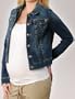 A Pea in the Pod Collection: True Religion Signature Pocket Plain Weave Denim Maternity Jacket