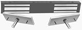 ROFU 8022-002 Double Doors Monitored Standard Electromagnetic Lock- 12/24 VDC Satin Aluminum Finish
