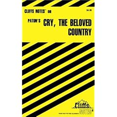 Cliffsnotes Cry, the Beloved Country