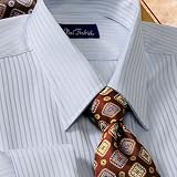 : Raised Twill Stripe French Cuff Dress Shirt