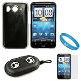 Black Metallic Cosmo Protective Crystal Snap On Case for HTC Inspire 4G (AT ....