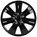 Unitec 75191 Premium- Radzierblenden 4er- Satz Sao Paulo, schwarz 38,1 cm (15 Zoll)