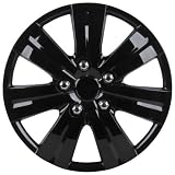 Unitec 75190 Premium- Radzierblenden 4er- Satz Sao Paulo, schwarz 35,6 cm (14 Zoll)