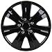 Unitec 75190 Premium- Radzierblenden 4er- Satz Sao Paulo, schwarz 35,6 cm (14 Zoll)
