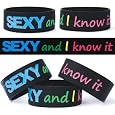 Sexy and I Know It One Inch Colorful Silicone Wristband