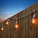 BrightechT- Ambience Pro Vintage Edition Outdoor Commercial String Lights with Nostalgic Edison Bulbs - 48 Feet String Light wit