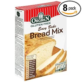 OrgraN Easy Bake Gluten Free Bread Mix, 15.8-Ounce Packages (Pack of 8)