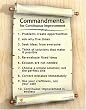 Commandments for Continuous Improvement