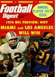 Football Digest September 1974 Bob Greise/Miami Dolphins & John Hadl/Los Angeles Rams on Cover, O.J. Simpson: The Game I'll Never Forget, Alex Karras/Detroit Lions, Dick Butkus/Chicago Bears