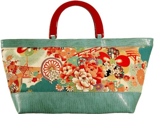 Cris Notti Blue Kimono Tote