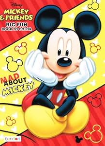 Amazon.com: Disney Junior Big Fun Book to Color Mickey Mouse & Friends ...