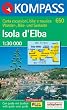 Kompass Karten, Isola d' Elba: Wandern, Rad, Seekarte / Escursioni, Bike, Nautica