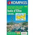 Kompass Karten, Isola d' Elba: Wandern, Rad, Seekarte / Escursioni, Bike, Nautica