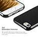 technext020 Black Case for iPhone 7 / iPhone 8 / iPhone SE 2nd Generation, Matte Shockproof Ultra Slim Fit Silicone TPU Soft Gel Rubber Cover Protective Back Bumper