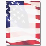 Old Glory Bordered Paper, 8.5 x 10.875