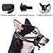 Slowton Nylon Dog Muzzle, Dog Mouth Cover Adjustable Soft Padding Quick Fit Comfortable Muzzles for Medium Large Dog Outdoor Anti Biting Behavior Training Stop Chewing Barking Attach to Collar (Large)