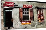 Canvas Prints of MISSISSIPPI STORE FRONT. Store front with soft drink signs in Natchez, from Granger Art on Demand