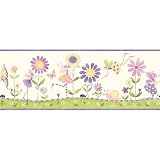 Flower Fairies Wall Border - Purple (5 yards)